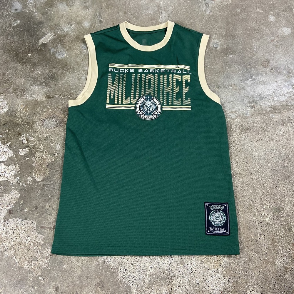 NBA Milwaukee Bucks Giannis Antetokounmpo #34 Tank Top Jersey Size Small Green